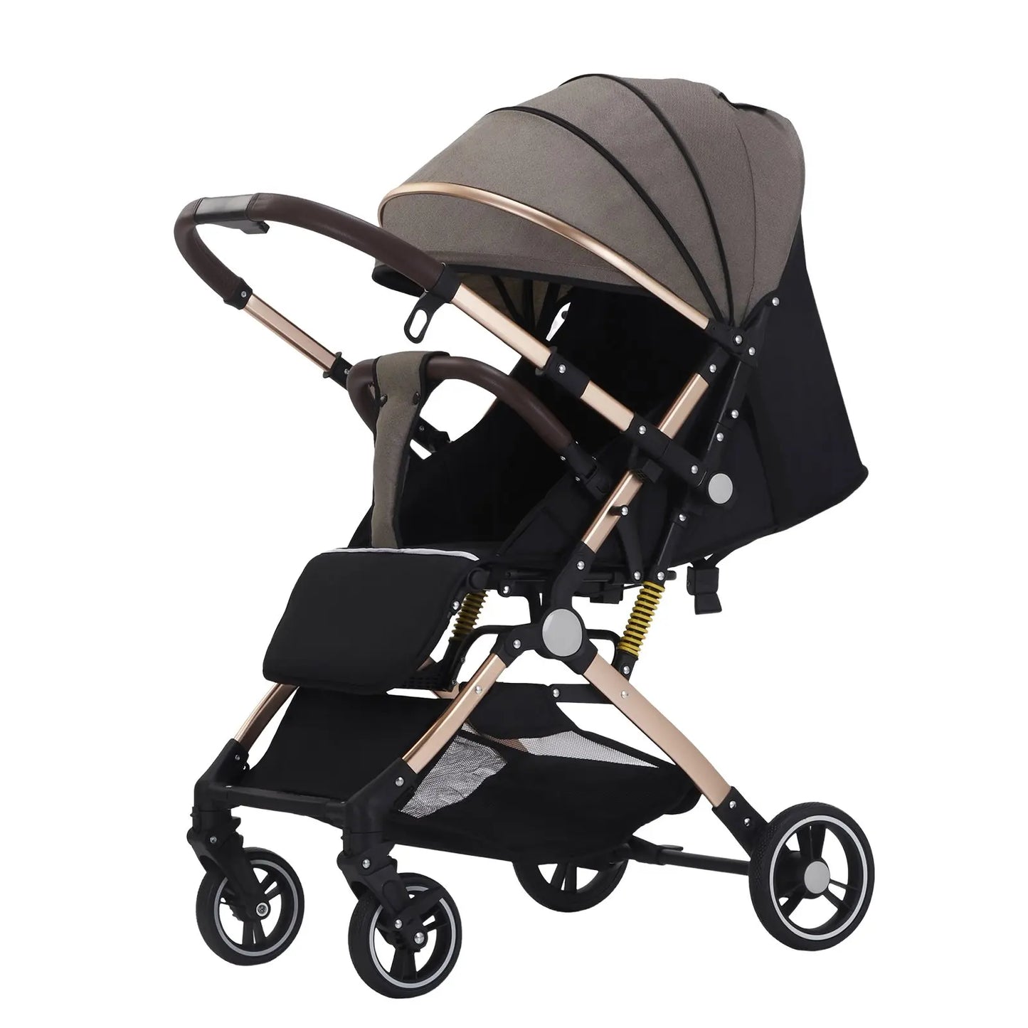 Lightweight Foldable Baby Stroller – High Landscape, Four-Wheel Shock Absorber, Portable Baby Carriage