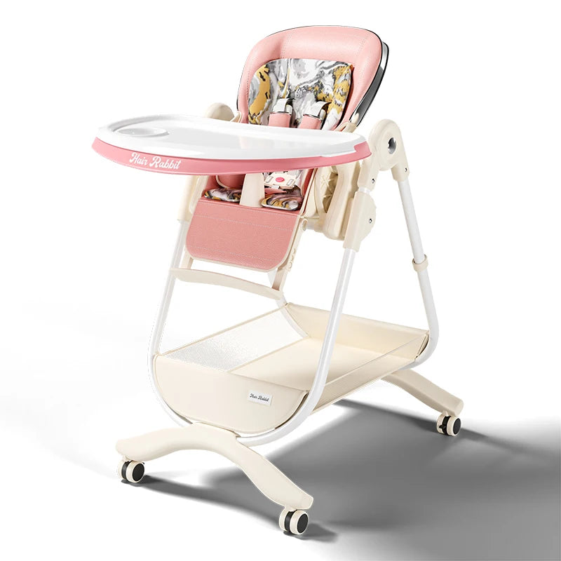 Ultra-Compact Luxury Baby High Chair – Portable Feeding Chair for Toddlers