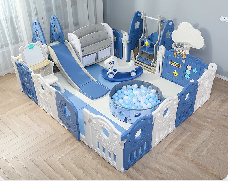 IMBABY Indoor Baby Playpen – Multipurpose Activity Center with Ball Pool & Safety Game Fence