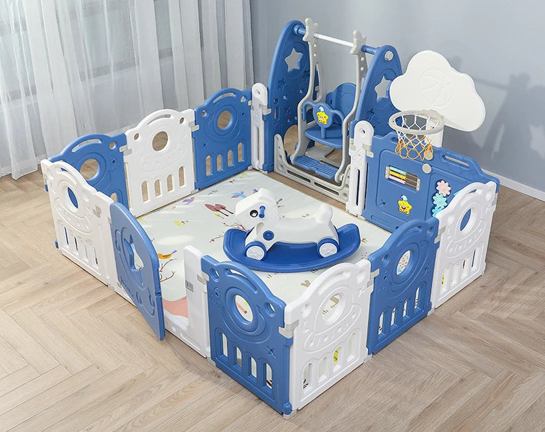 IMBABY Indoor Baby Playpen – Multipurpose Activity Center with Ball Pool & Safety Game Fence