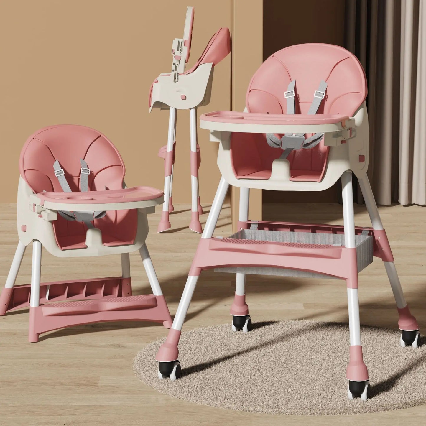 Portable Multi-Functional Baby High Chair – Adjustable High Chair for Babies and Toddlers at Home