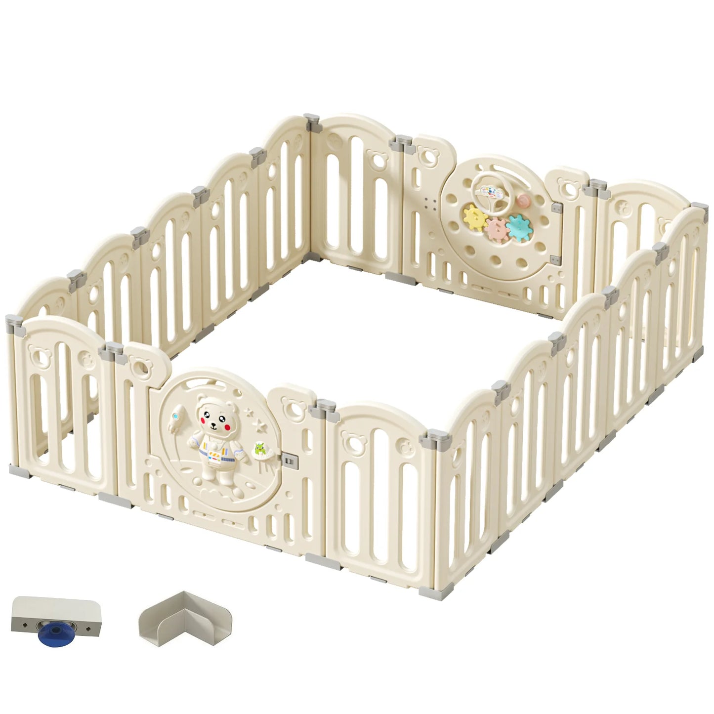 Luxury Baby Playpen – Children's Safety Fence, Indoor Toddler Crawling Barrier, Adjustable Play Yard