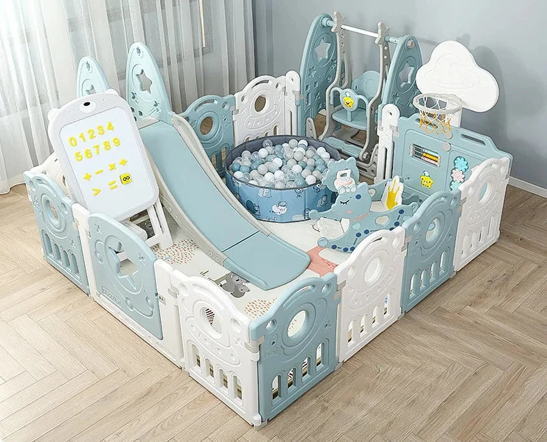 Large Baby Playpen – Indoor Playground for Kids, Safe Play Yard with Customizable Design & Safety Fence