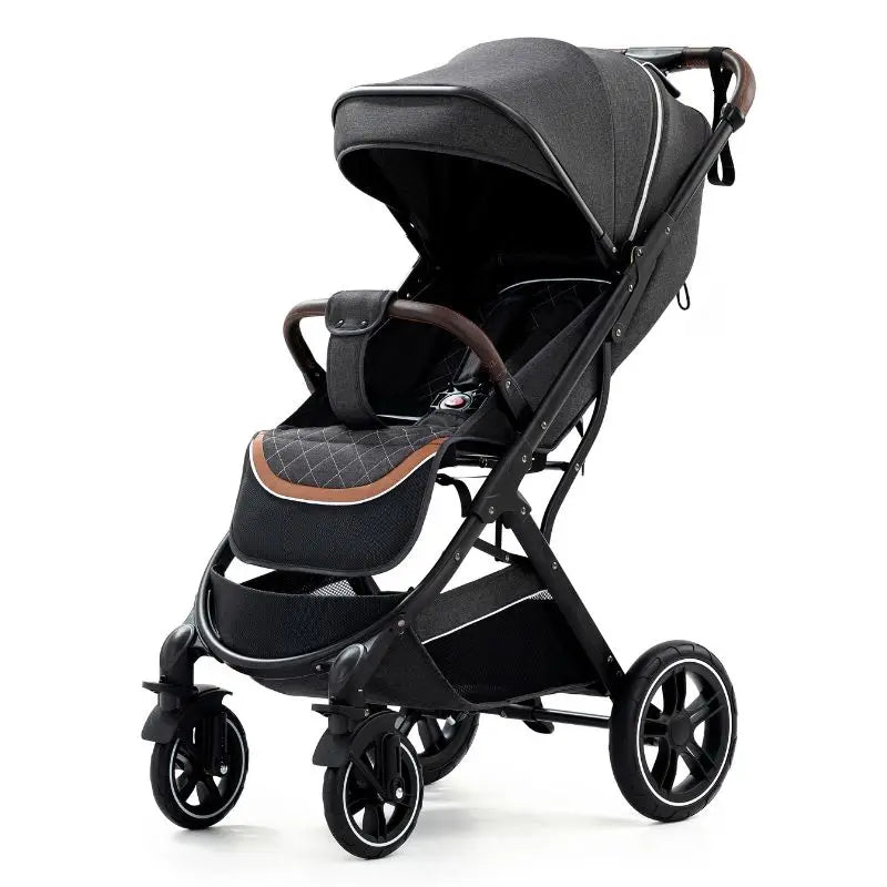 Ultra-Lightweight High Landscape Baby Stroller – Portable Travel Stroller & Rocker for Newborns (0-4 Years)