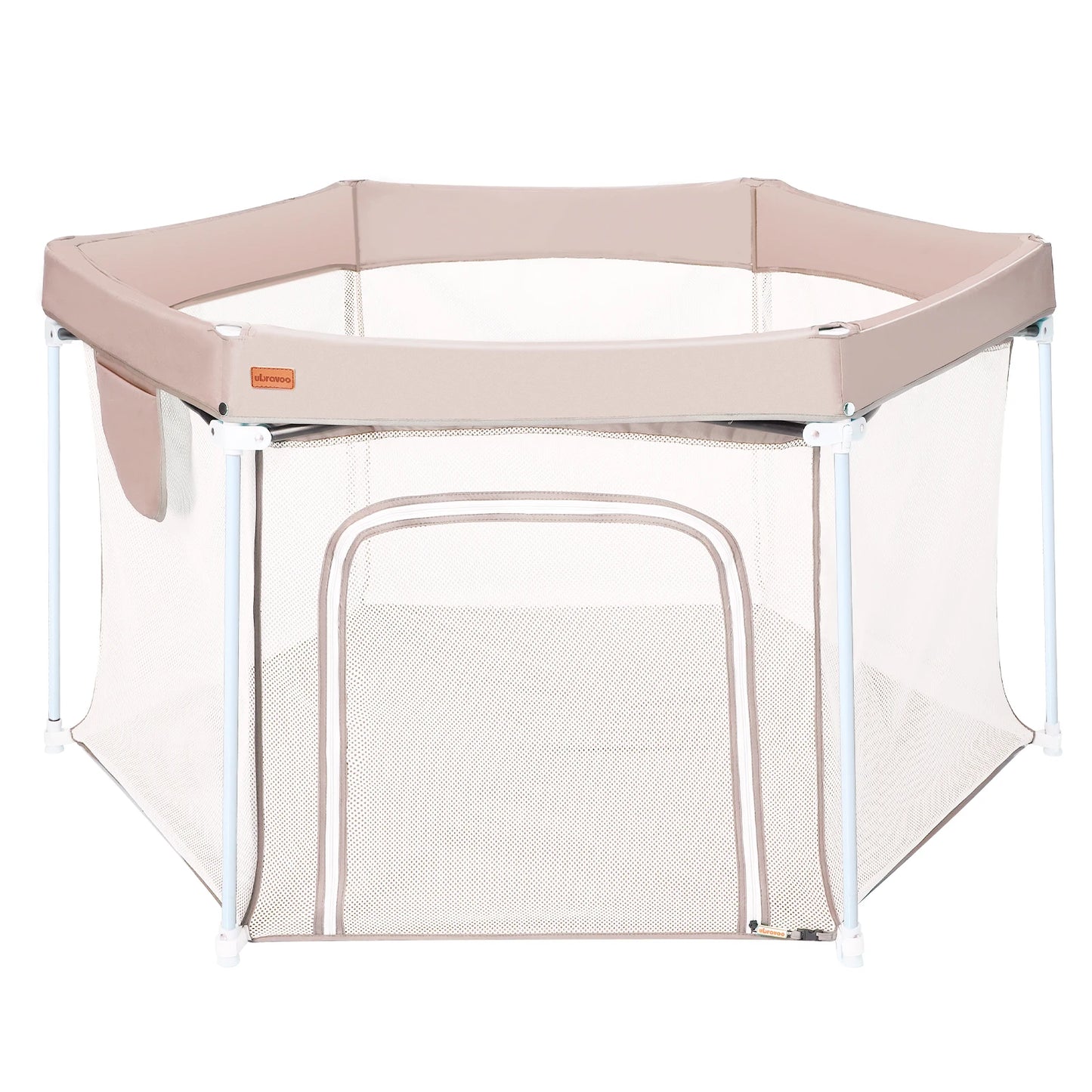 Foldable Hexagon Baby Playpen – Safe, Sturdy Play Yard with Breathable Mesh for Indoor & Outdoor Use