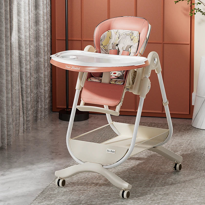 Ultra-Compact Luxury Baby High Chair – Portable Feeding Chair for Toddlers