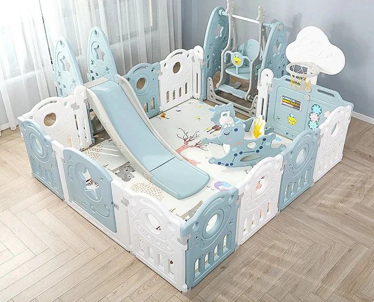 Large Baby Playpen – Indoor Playground for Kids, Safe Play Yard with Customizable Design & Safety Fence