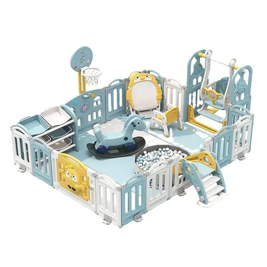 Luxury Baby Playpen – Non-Toxic Safety Play Yard & Activity Center with Engaging Toys for Toddlers and Babies