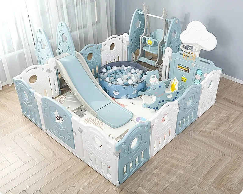 Large Baby Playpen – Indoor Playground for Kids, Safe Play Yard with Customizable Design & Safety Fence