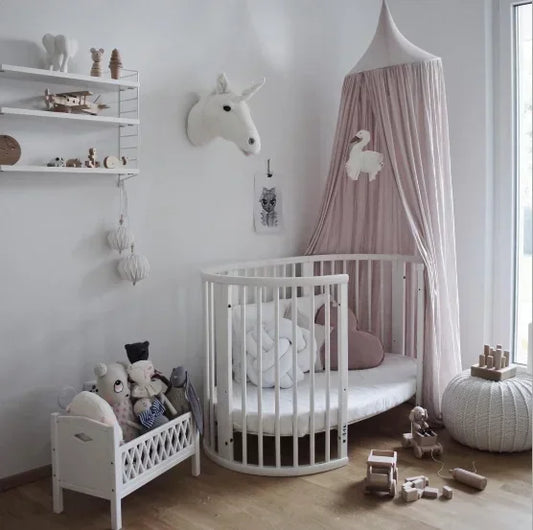 Multifunctional Wooden Crib – Eco-Friendly Solid Wood Baby Bed & Newborn Cradle