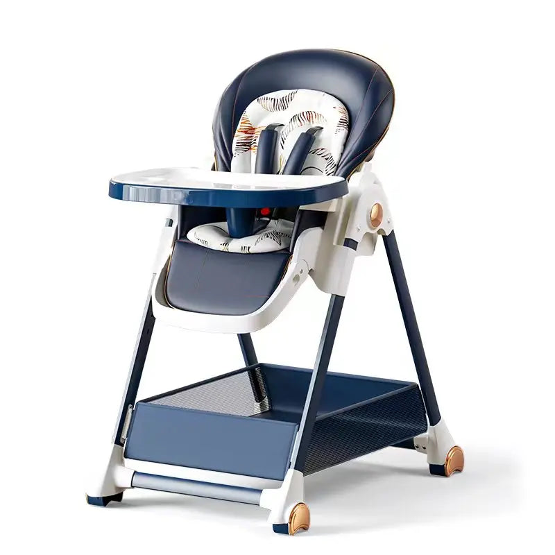 Baby Feeding Highchair – Adjustable Dining Chair with Wheels, Infant Table & Feeding Chair Combo