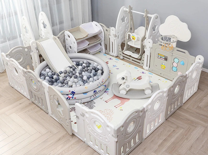 Portable Baby Playpen – Safe & Sturdy Kids Activity Fence for Indoor & Outdoor Use