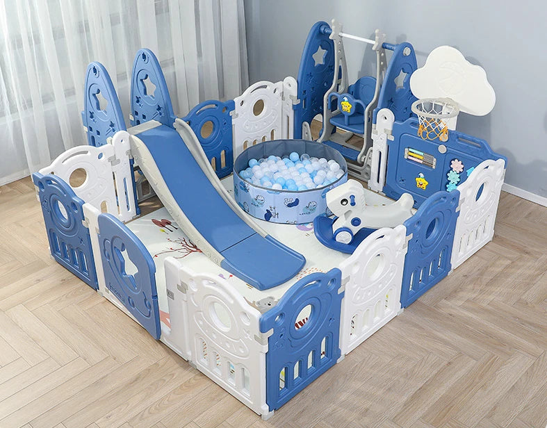 IMBABY Indoor Baby Playpen – Multipurpose Activity Center with Ball Pool & Safety Game Fence