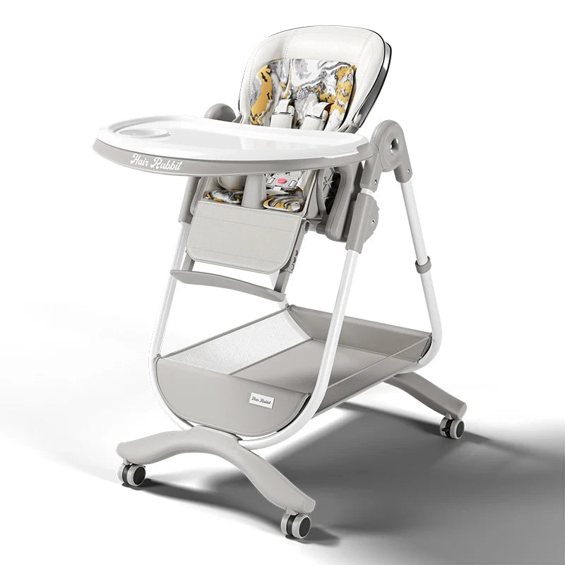 Ultra-Compact Luxury Baby High Chair – Portable Feeding Chair for Toddlers