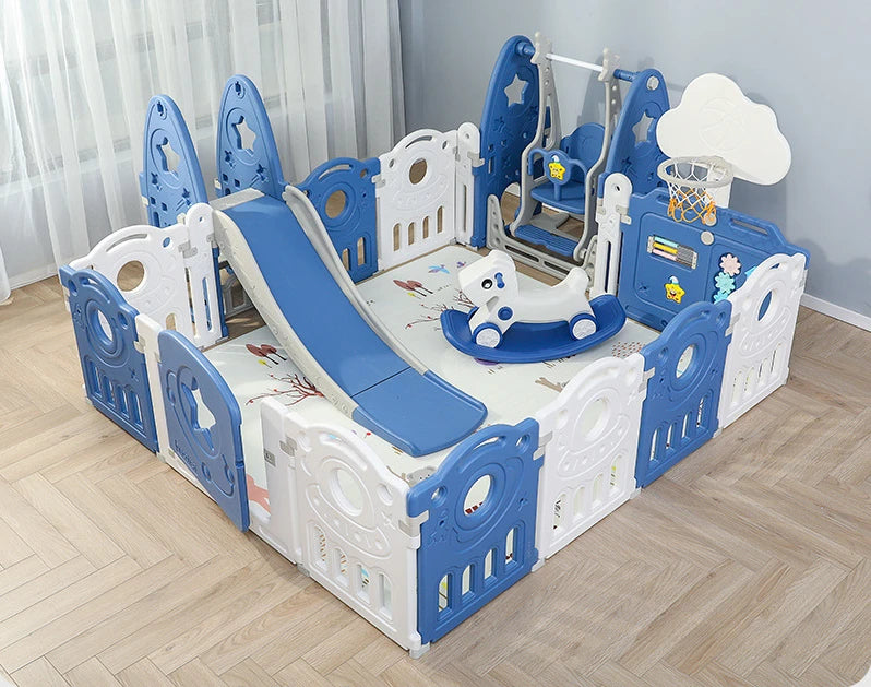 IMBABY Indoor Baby Playpen – Multipurpose Activity Center with Ball Pool & Safety Game Fence