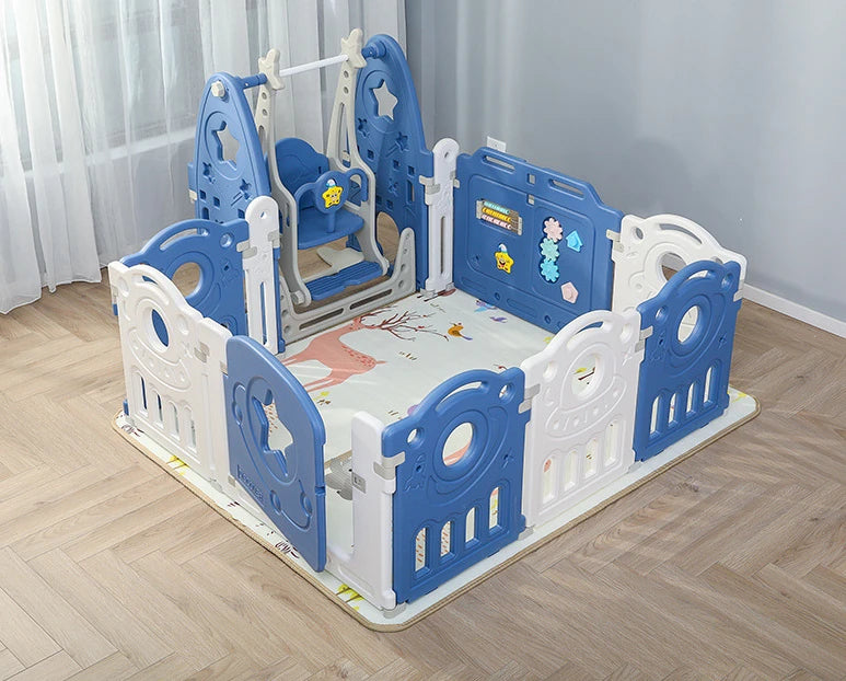 IMBABY Indoor Baby Playpen – Multipurpose Activity Center with Ball Pool & Safety Game Fence