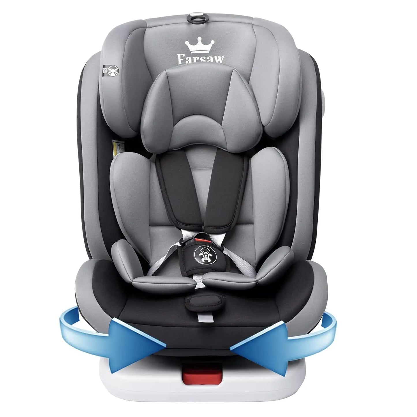 "360° Rotatable Baby & Child Car Seat with ISOFIX – Safe & Versatile for Ages 0-12 (9-36 kg)"