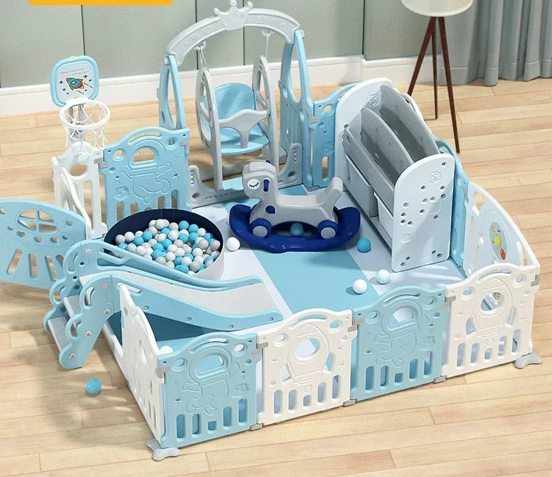 Large Baby Playpen – Indoor Playground for Kids, Safe Play Yard with Customizable Design & Safety Fence